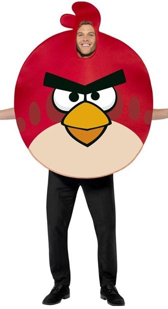 verhuur - carnaval - Angry bird rood